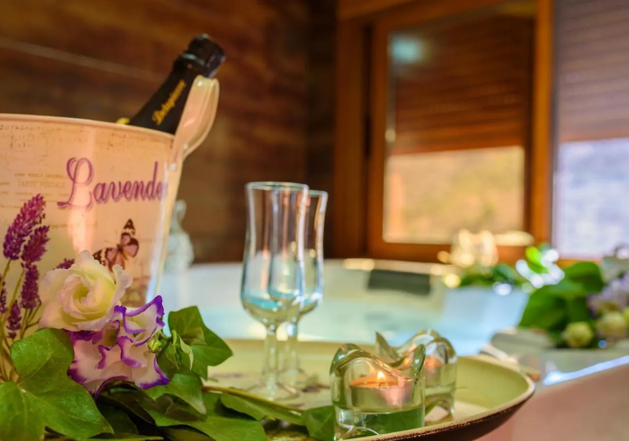 Holiday home Cozy Chalet In Laroya + Pool